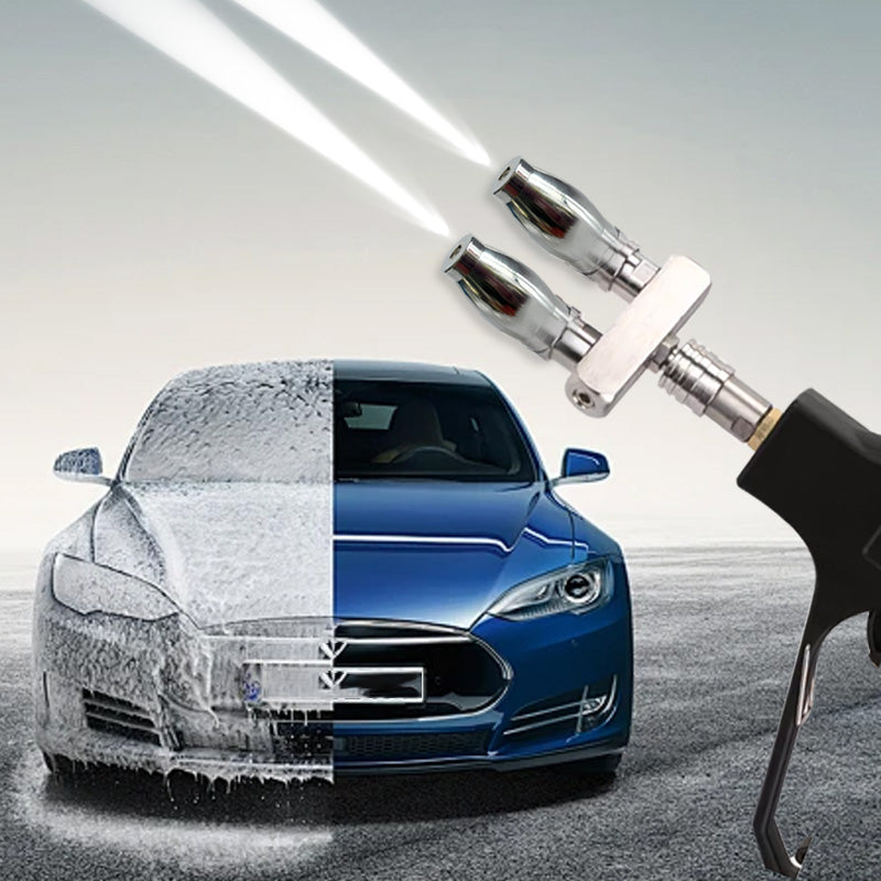 🔥Up to 40% OFF🔥Quick Connect Double Spray Fitting & Rotating Nozzles For High Pressure Washer Gun